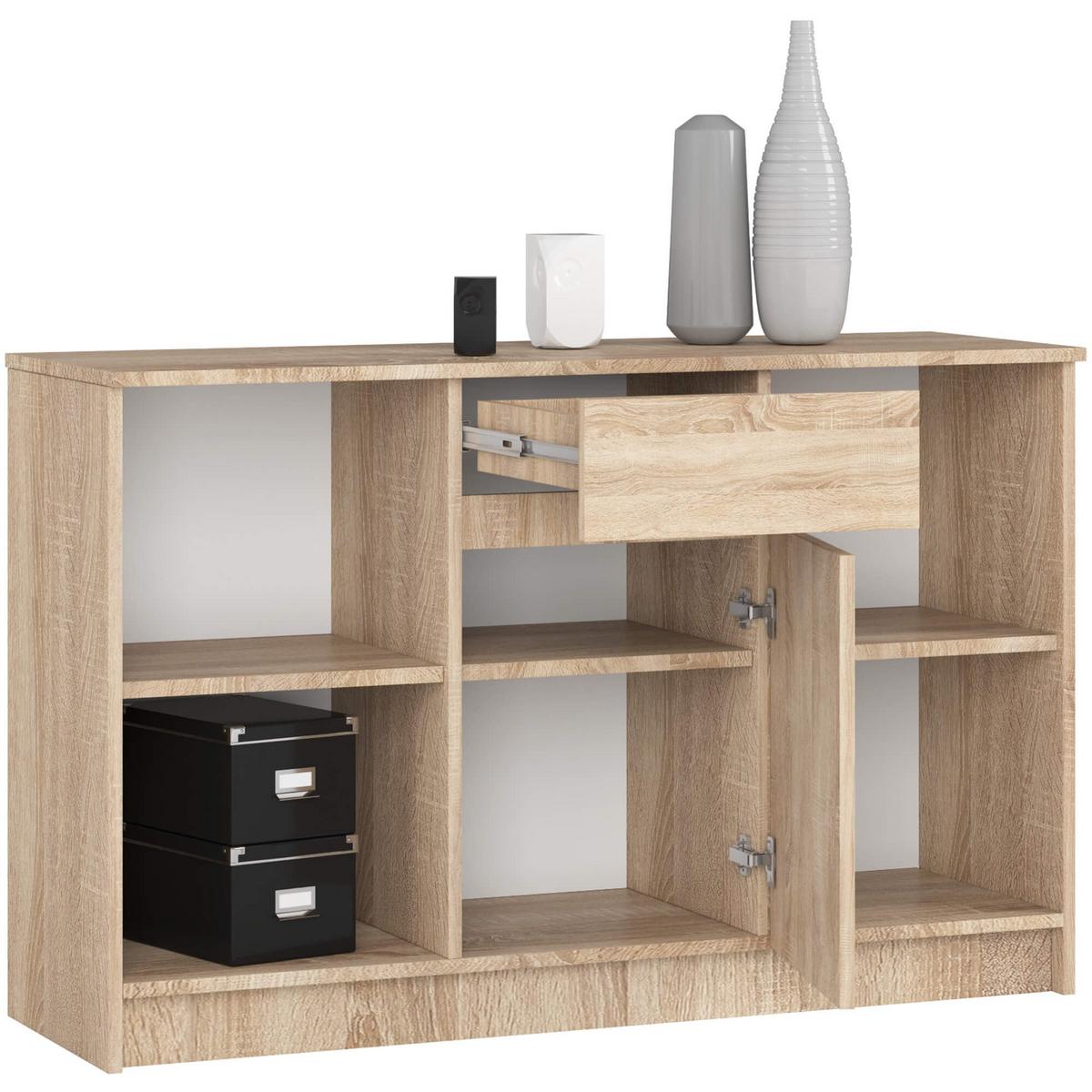 SCHREIBTISCH Eiche Sonoma 79/120/126 - Sonoma Eiche, Holzwerkstoff (125/55/79cm) - RAUMHIRSCH FURNITURE