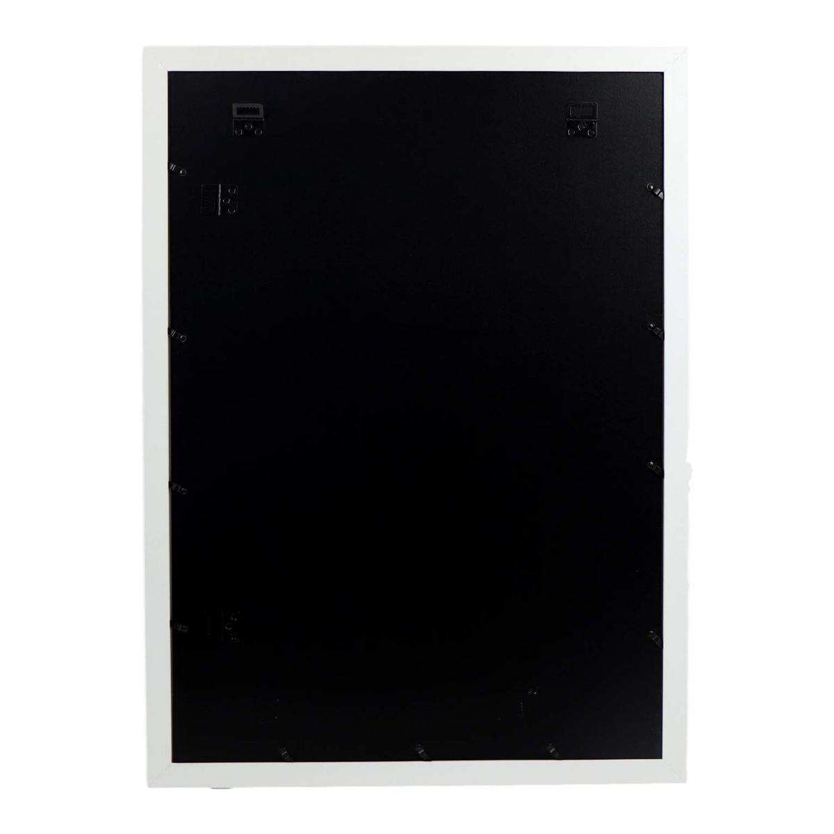RAHMEN Set mit 3 aus MDF und Acrylglas Schutz und Aussteller für Fotografien, Bilder, Poster, Gemälde, Dekoration für Haus Farbe Weiß A3 - Weiß, Holz (29.7/3cm) - Nacnic