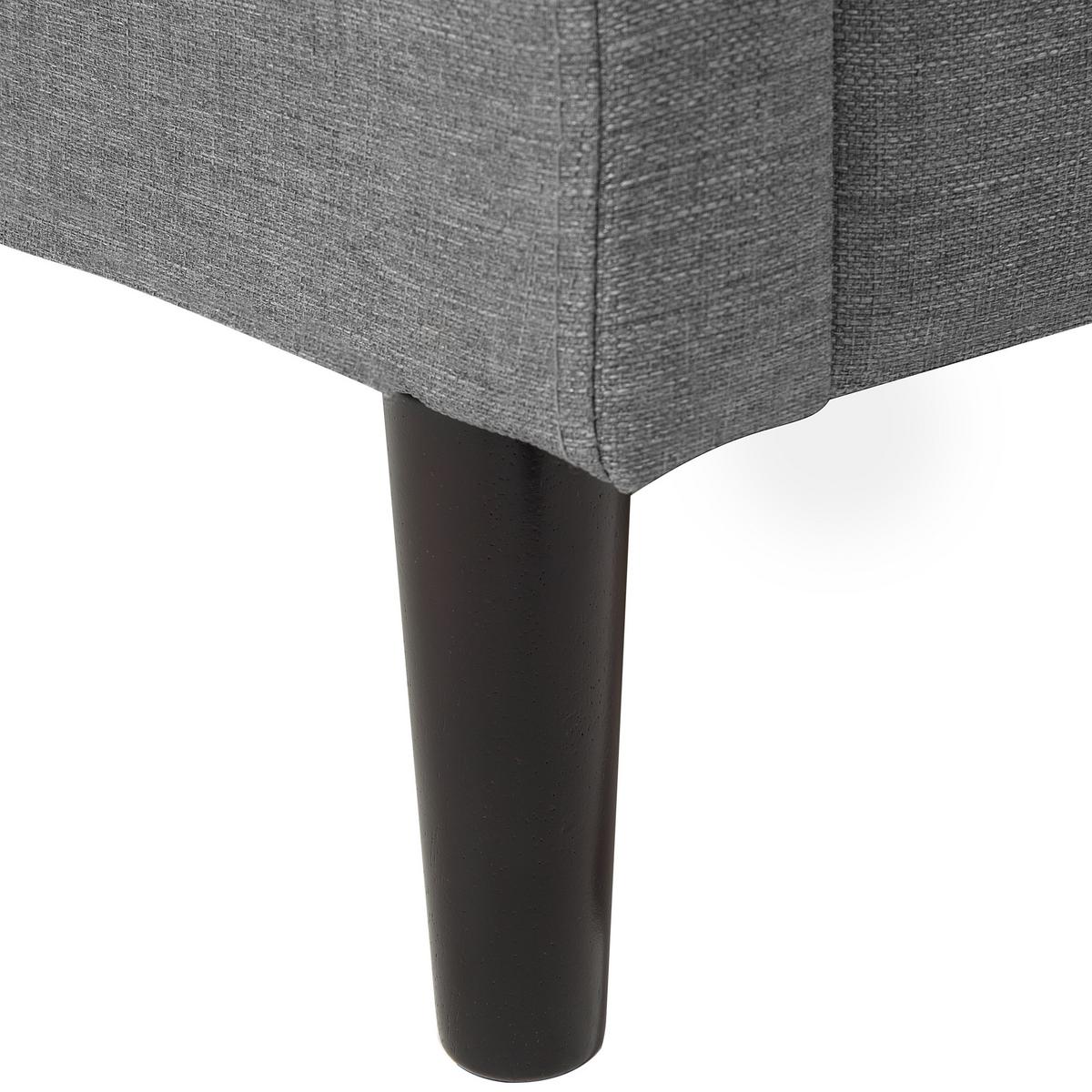 POLSTERBETT 140/200cm Grau Colmar - Grau, Textil (140/200cm) - Beliani