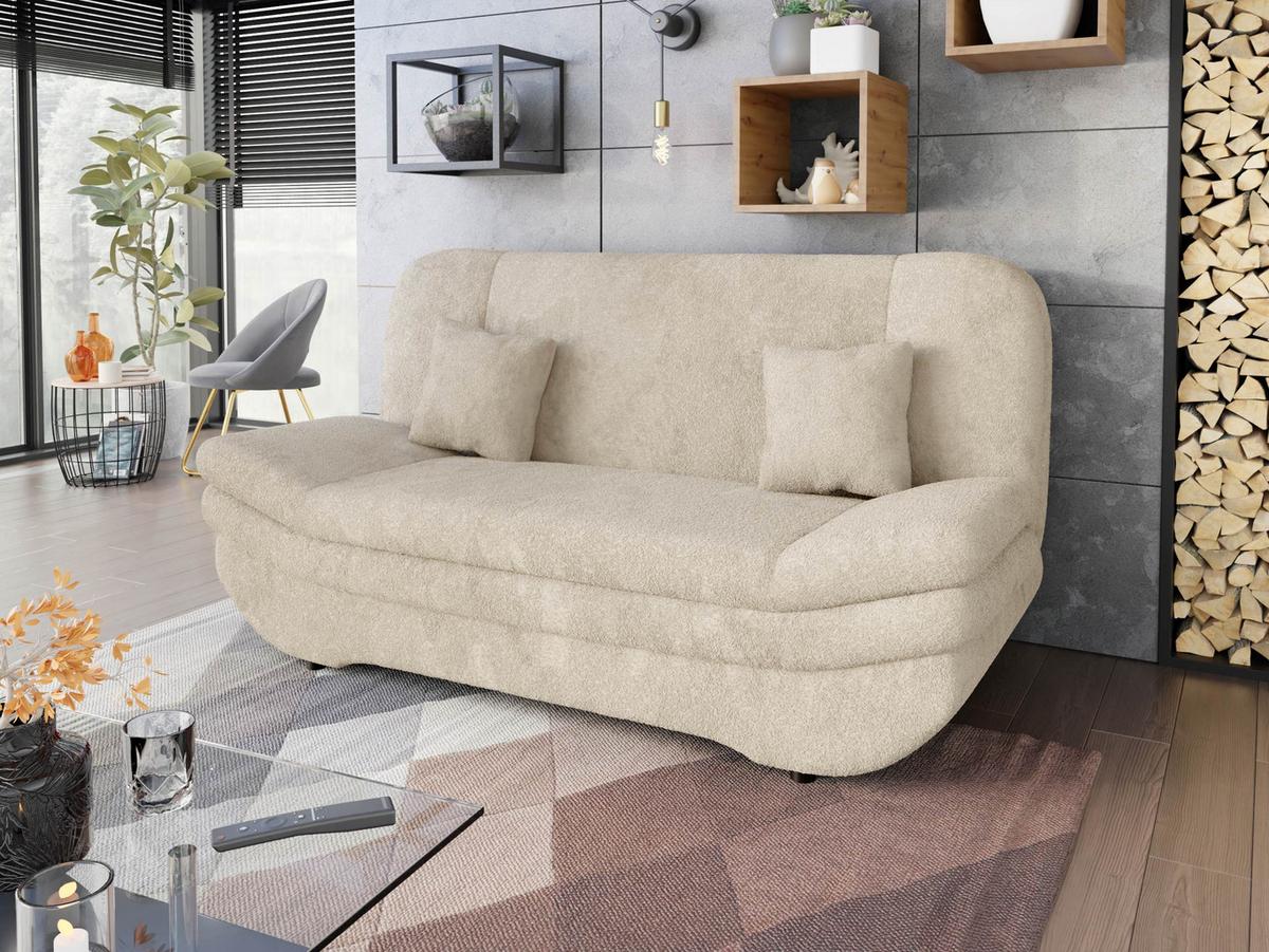 SCHLAFSOFA Weronika - Schwarz/Naturfarben, Holz/Kunststoff (200/95/90cm) - MIRJAN24