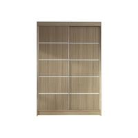 SCHWEBETÜRENSCHRANK Lino IV - Sonoma Eiche, Holzwerkstoff/Metall (120/200/58cm) - MIRJAN24