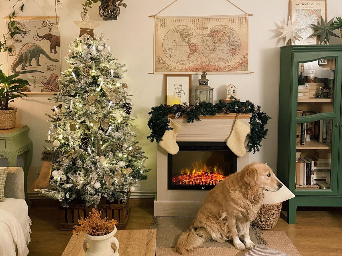 WEIHNACHTSBAUM 180 cm Weiß Tomichi - Weiß, Kunststoff (180cm) - Beliani