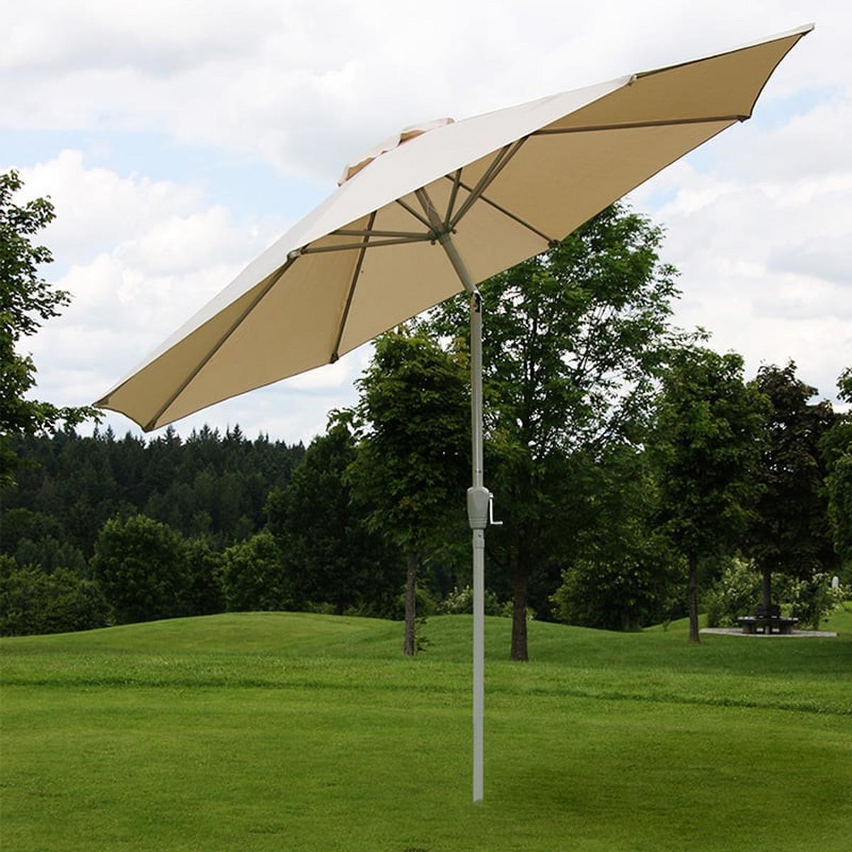 SONNENSCHIRM Cremeweiß - Weiß, Textil (270/270cm) - MCW