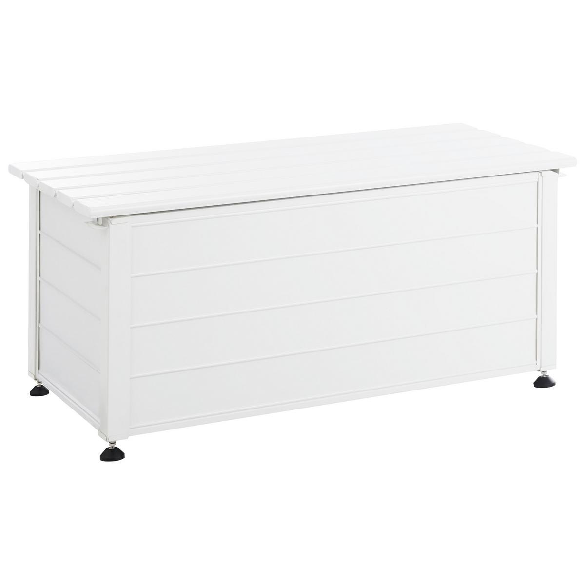 AUFBEWAHRUNGSBOX Weiß Campalto - Weiß, Metall (113/52/50cm) - Beliani