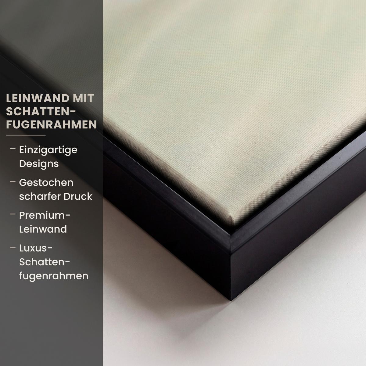 LEINWAND Bilder mit Rahmen - Dünen mit Strandhafer in der Sonne des Nationalparks Schleswig-Holsteinisches Wattenmeer - 60x90 - Creme, Textil (60/90cm) - MuchoWow