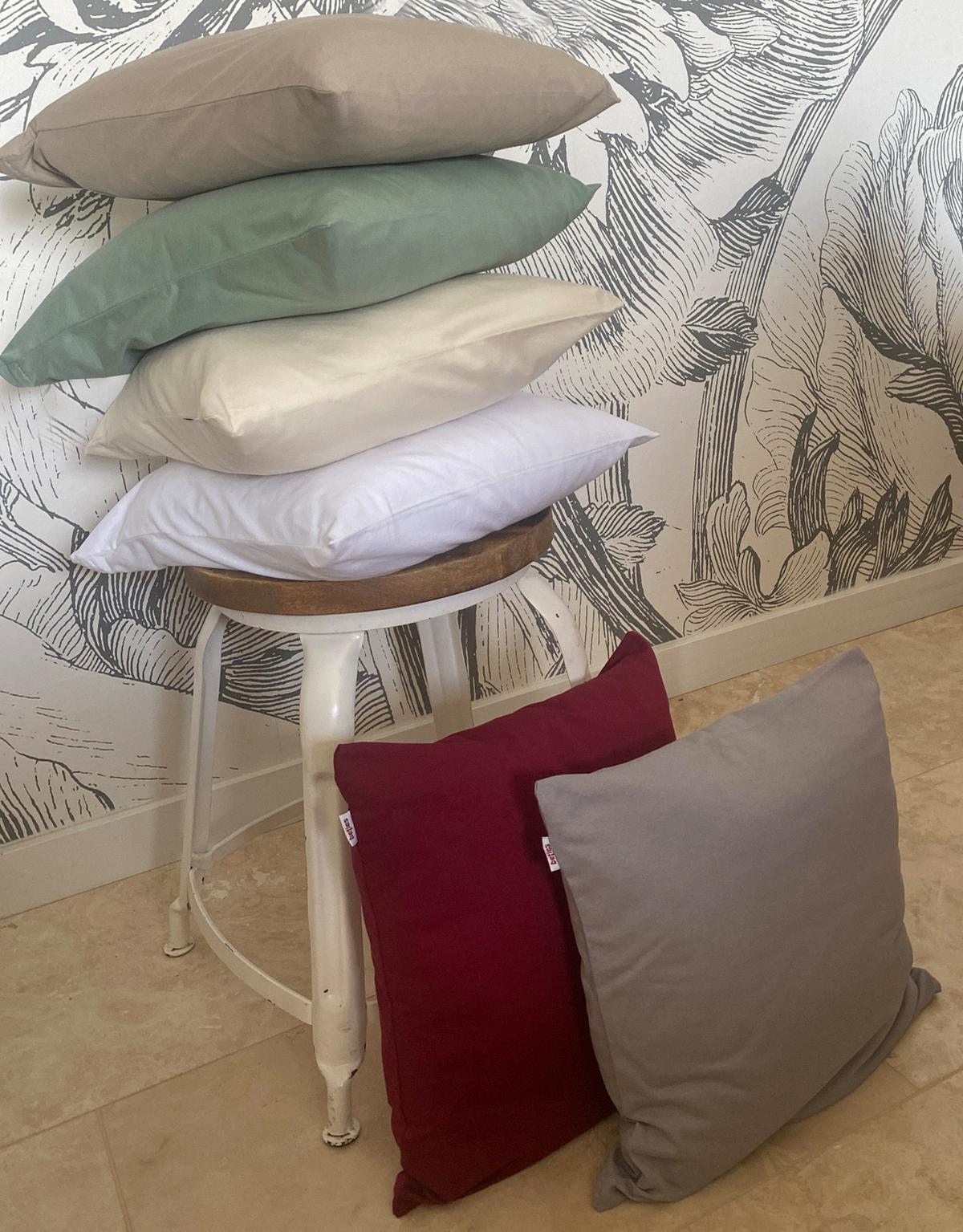 KISSENHÜLLE BasicSoft pur-weiß 100% Baumwoll-Jersey 80/80 cm - Weiß, Textil (80/80cm) - beties Heimtextil