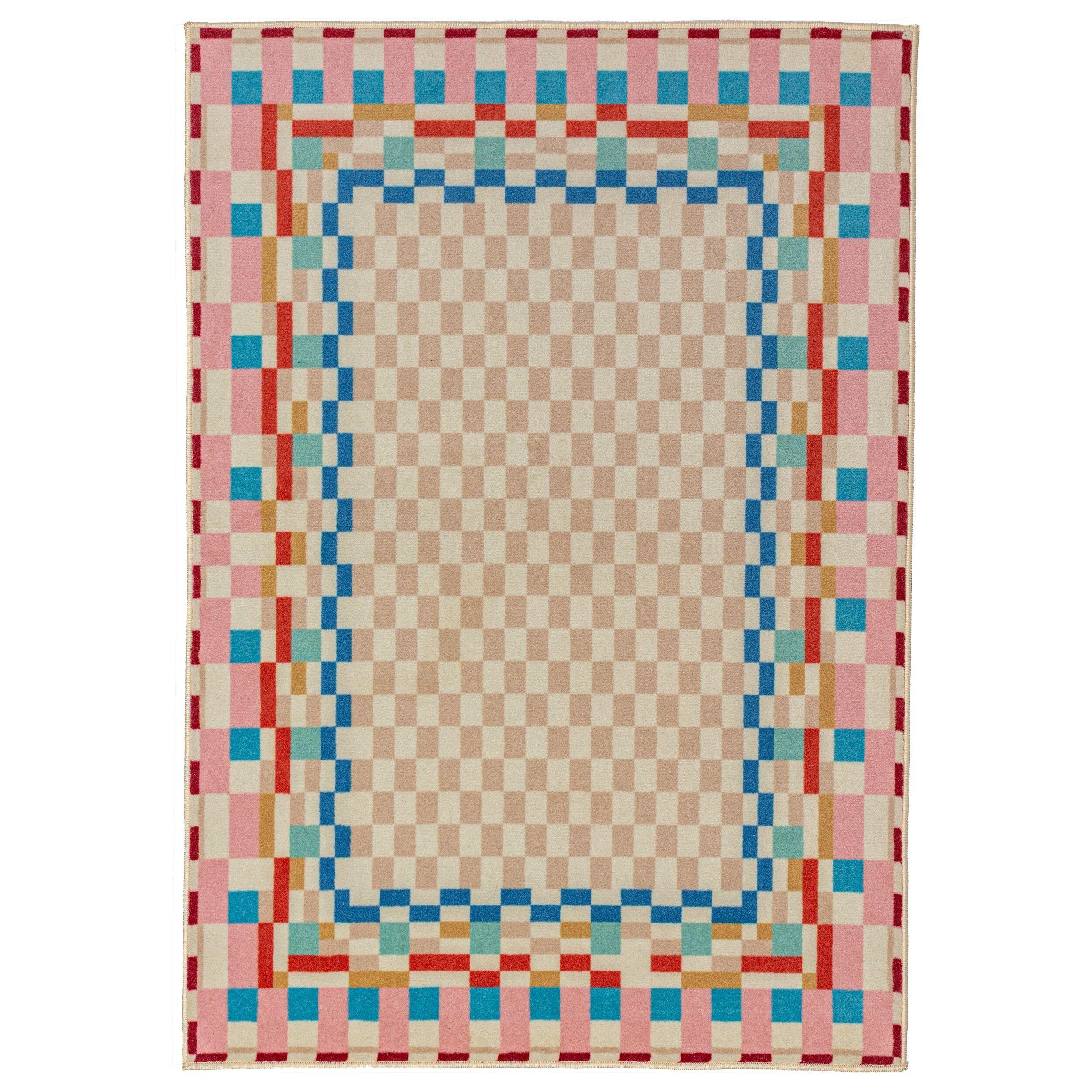 WOLLTEPPICH DAHLIA, geometrisch, Bunt, 180 x 230 cm - Multicolor, Textil (230/180cm) - KADIMA DESIGN