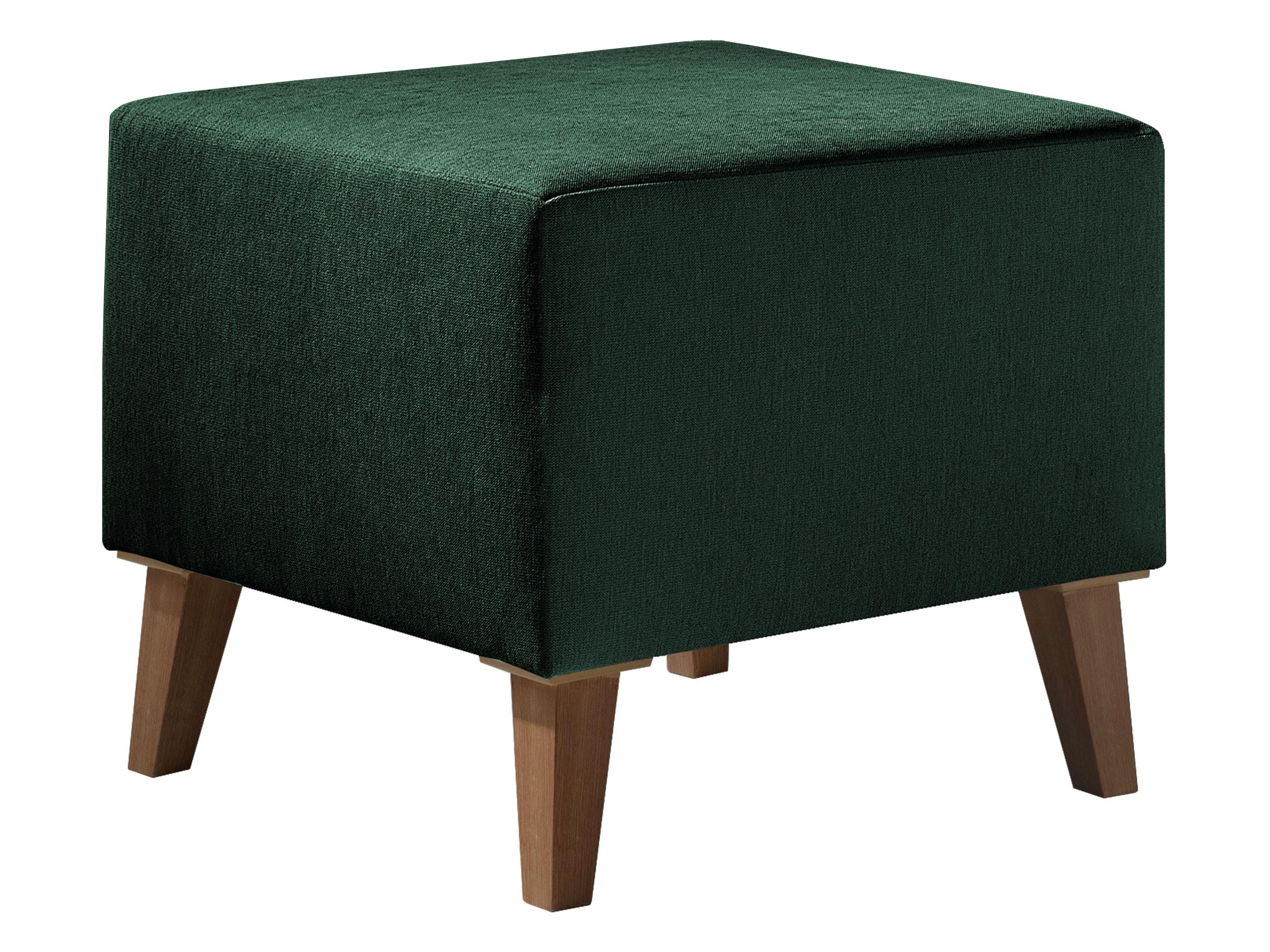 POLSTERHOCKER Oviedo - Grün, Holz/Kunststoff (51/45/51cm) - MIRJAN24