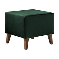 POLSTERHOCKER Oviedo - Grün, Holz/Kunststoff (51/45/51cm) - MIRJAN24