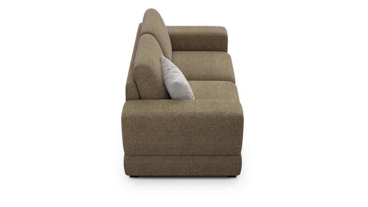 SOFA OTTO 2-Sitzer, taupe - Taupe/Schwarz, Holz/Textil (171/89/98cm) - Wozimo