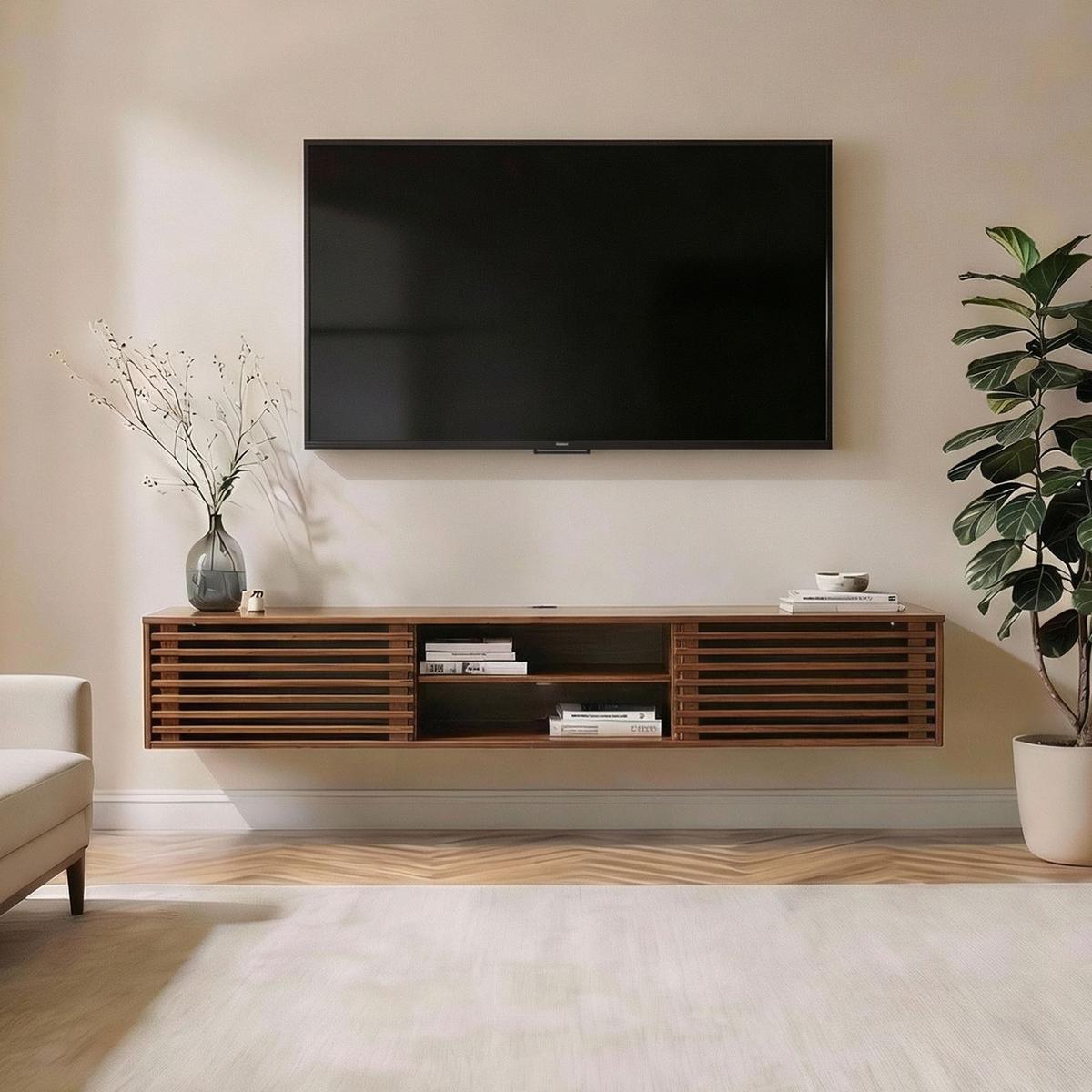 LOWBOARD RIAN Kastanie - Kastanienfarben, Holz (175/30/34cm) - IDIMEX