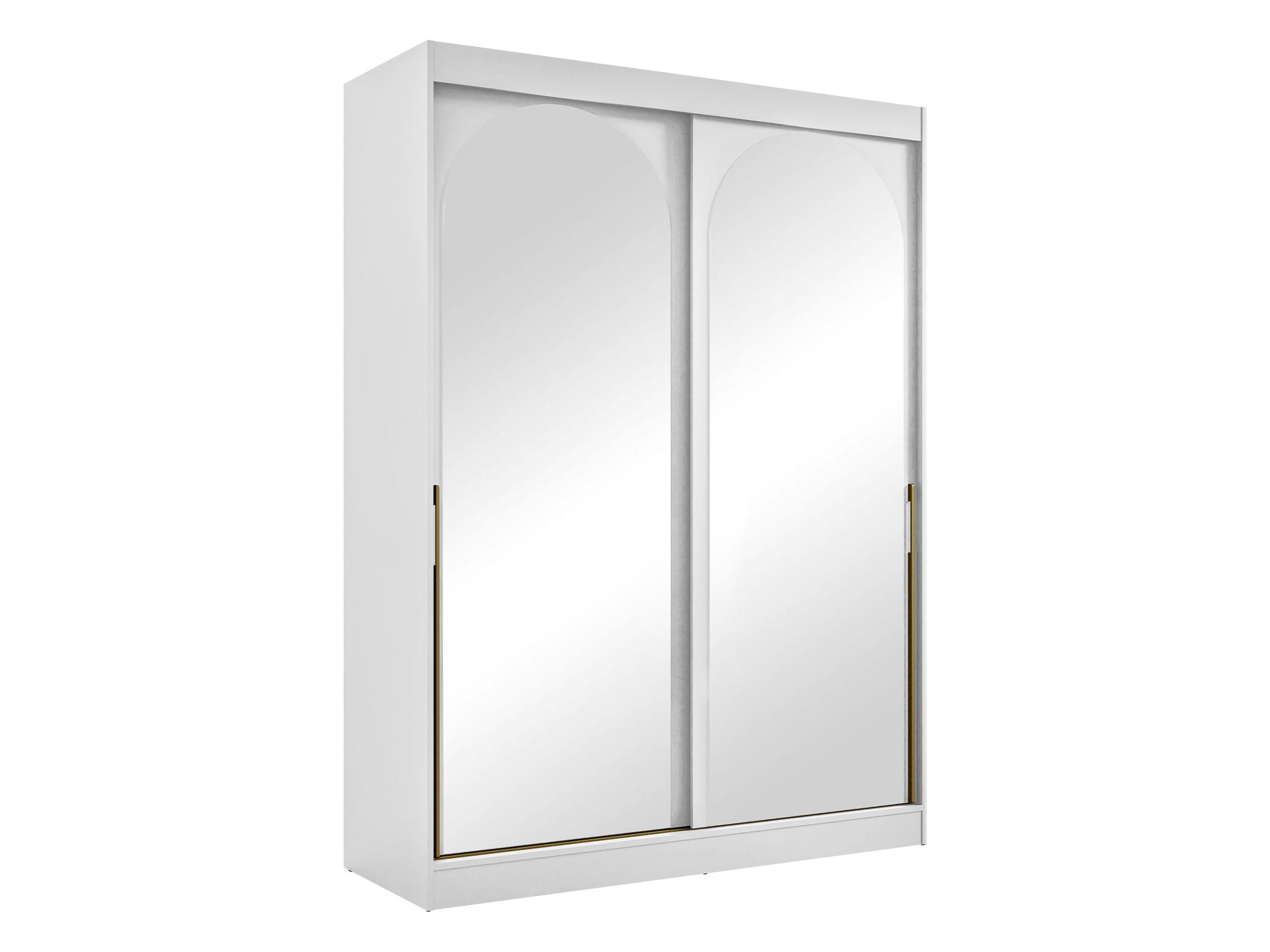 SCHIEBETÜRENSCHRANK Modin 150 - Goldfarben/Weiß, Holzwerkstoff/Kunststoff (150/216/65cm) - MIRJAN24