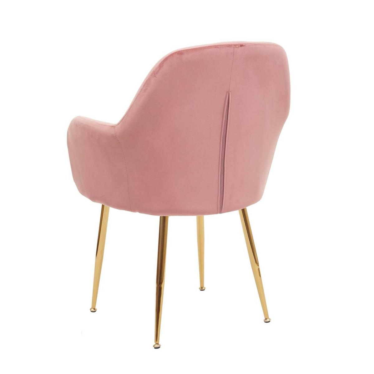 ESSZIMMERSTUHL Altrosa 6er-Set - Altrosa/Rosa, Textil (57/83/57cm) - MCW