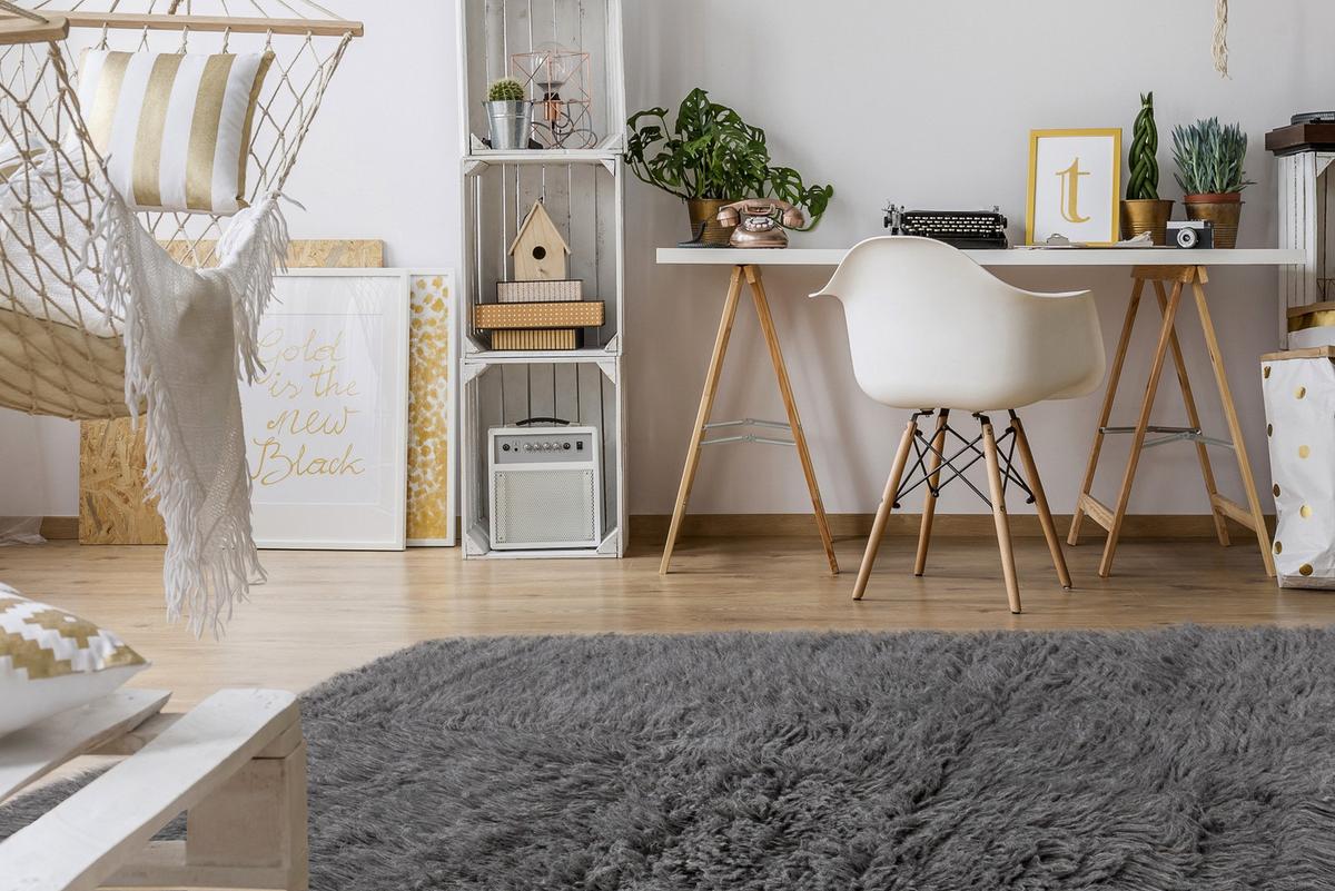FLOKATI WOLLE 70/160 cm - Grau, Textil (70/160cm) - rugsX
