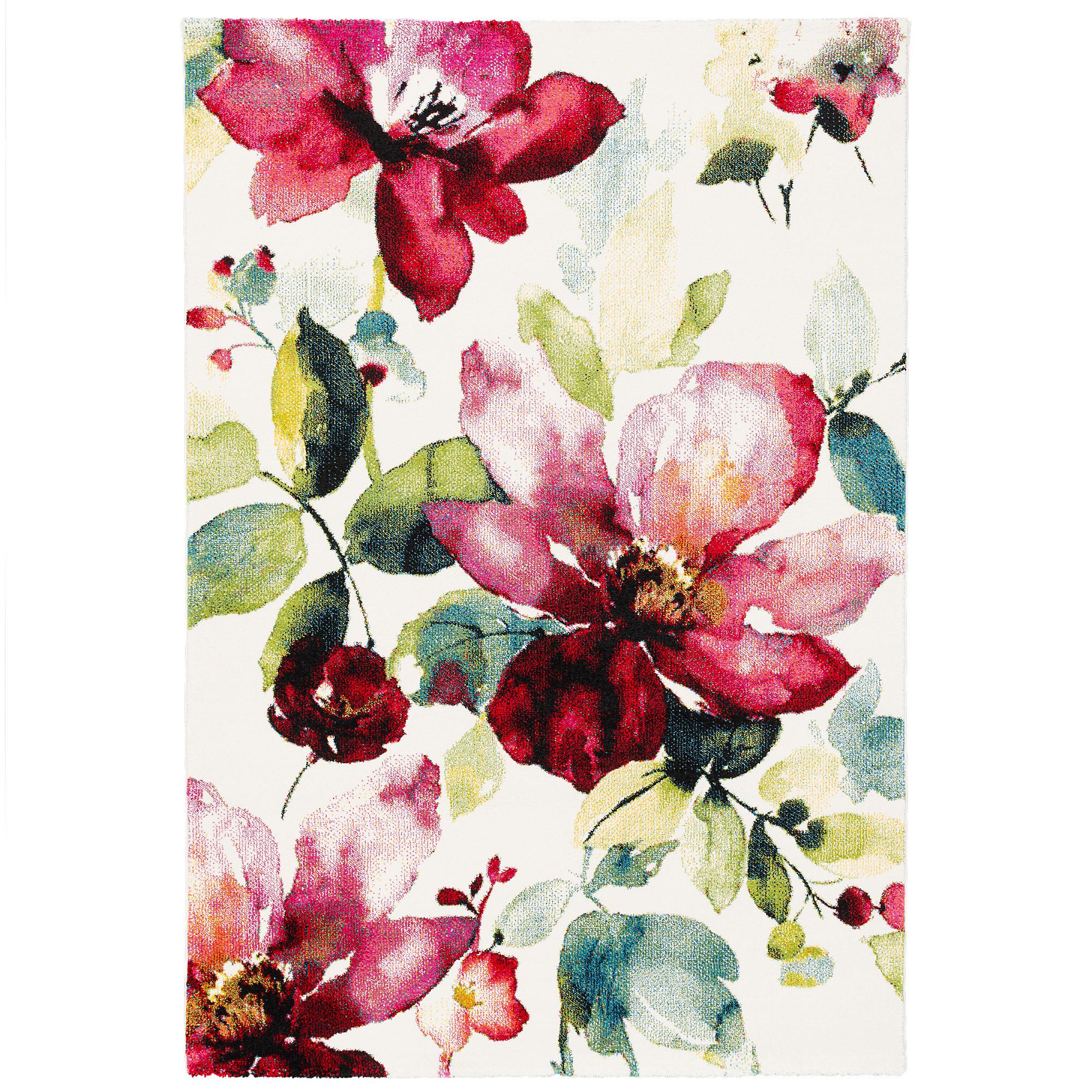 DESIGNER TEPPICH BRILLIANT BLUMEN - Multicolor, Textil (80/150cm) - Pergamon