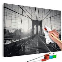 MALEN NACH ZAHLEN 50/40 cm - Schwarz, Textil (1.4/40cm) - KUNSTLOFT