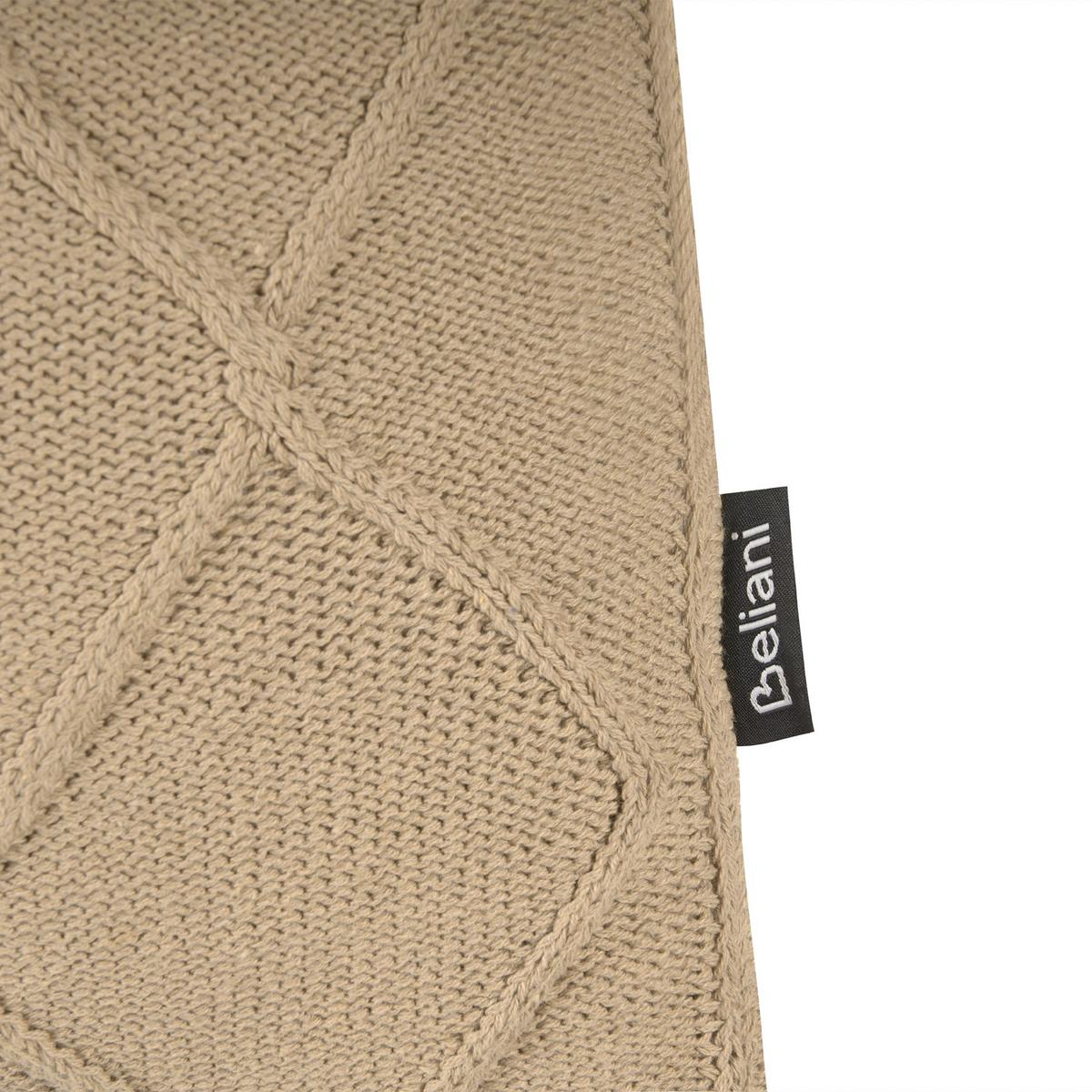 DEKOKISSEN 2er-Set Beige 30/50 cm Caesia - Sandfarben, Textil (30/50cm) - Beliani