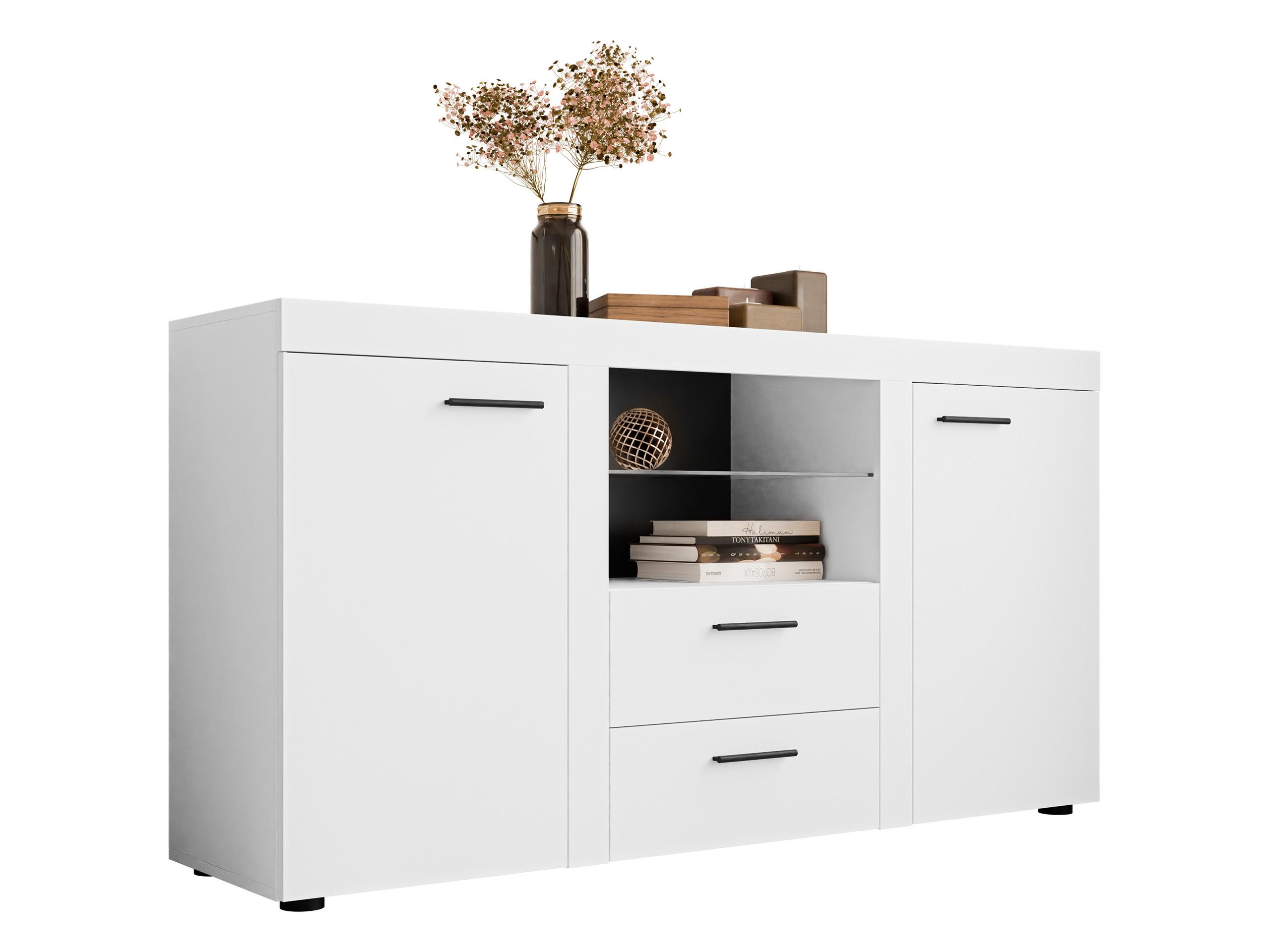 KOMMODE Rumba - Weiß, Holzwerkstoff (156/82/40cm) - MIRJAN24