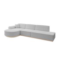 ECKSOFA Ottomane Links ARRIO-L2 - 328x171x83 cm Hellgrau - Hellgrau, Holzwerkstoff/Textil (328/171cm) - ALTDECOR