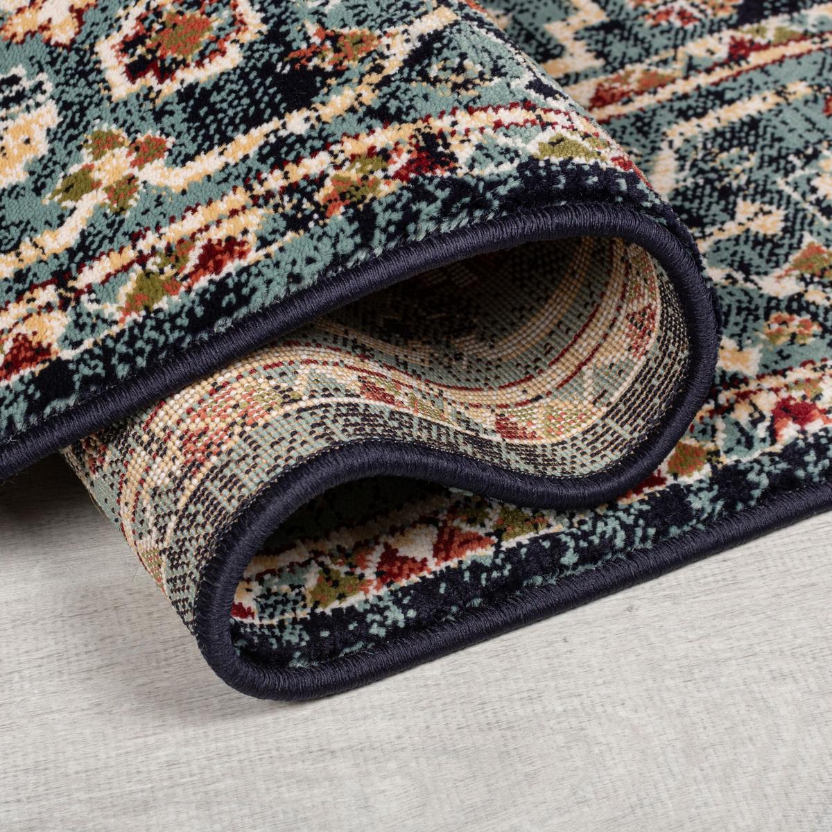 TEPPICH Hochflor GLAZERT in Blau, im Berber-Stil, 120 x 170 cm - Blau, Textil (120/170cm) - KADIMA DESIGN