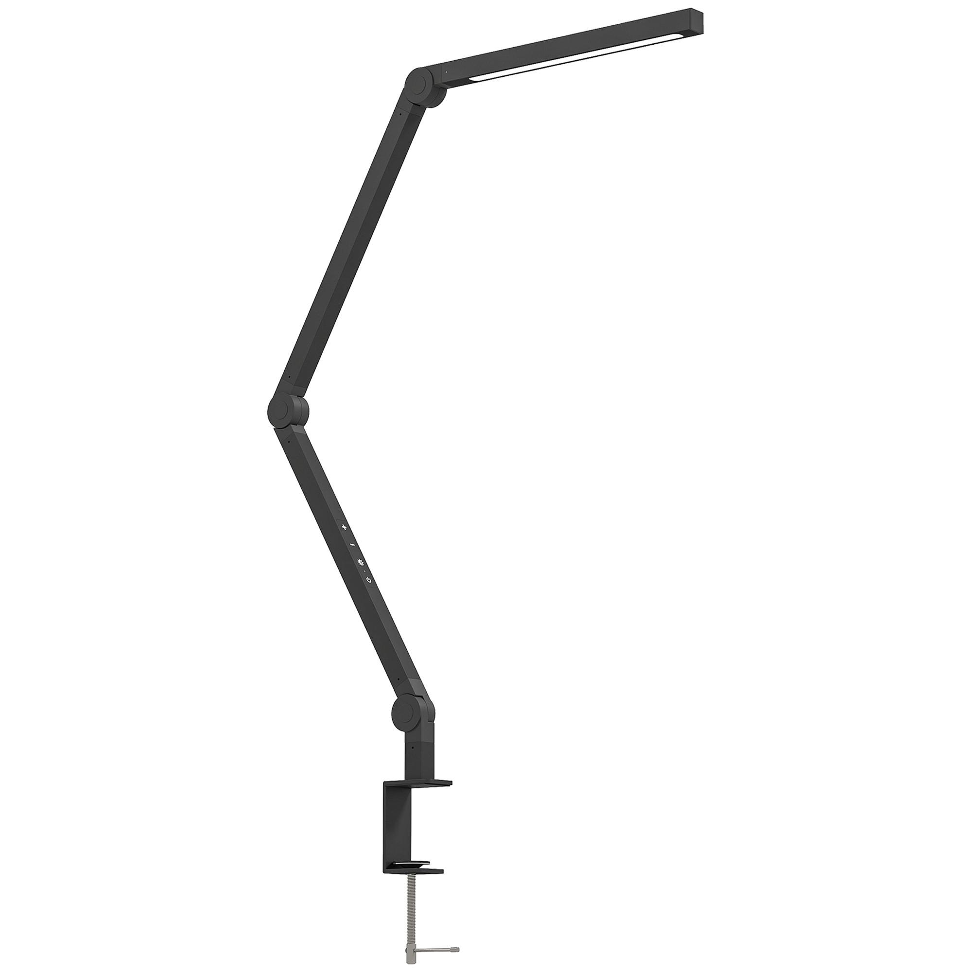 TISCHLEUCHTE, LED anpassbare Helligkeit Schwarz - Schwarz, Metall (121.5/3.8/5.5cm) - HOMCOM