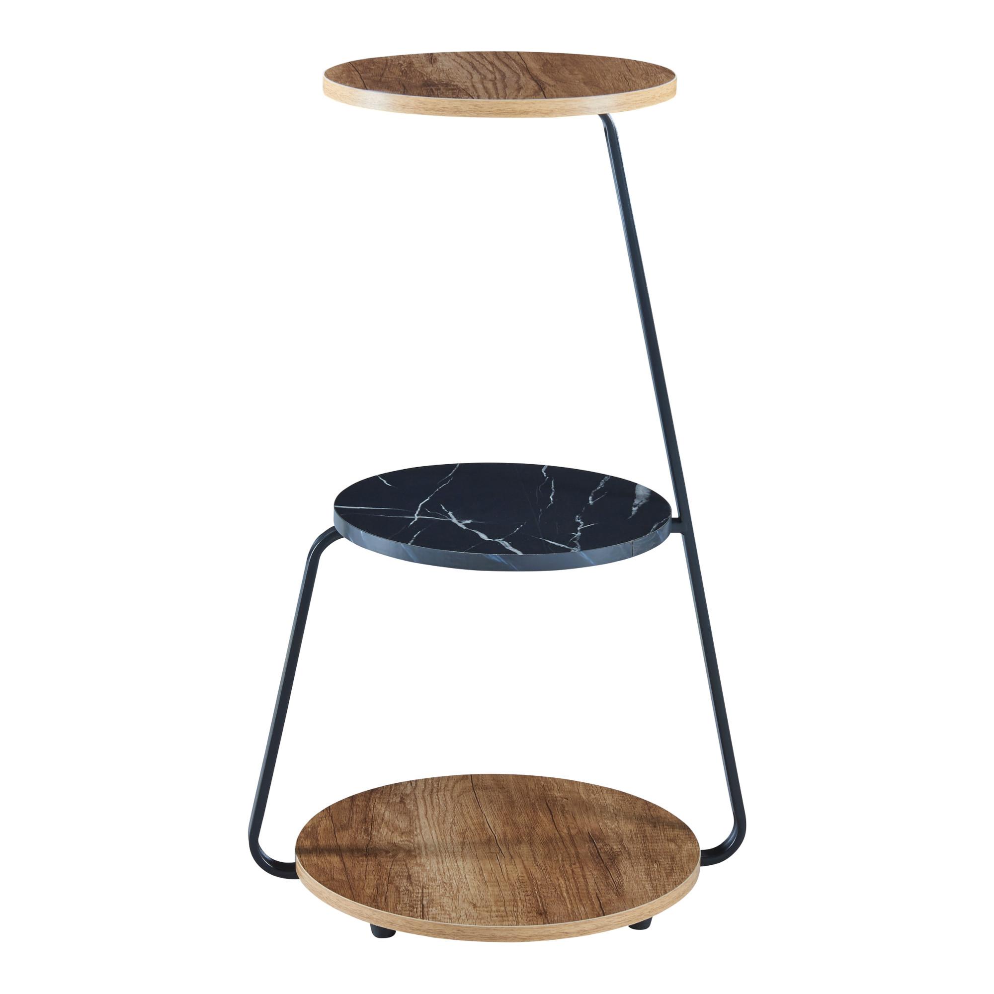 BEISTELLTISCH Sipoo - Walnussfarben, Holzwerkstoff (37/46/74cm) - [en.casa]