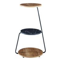 BEISTELLTISCH Sipoo - Walnussfarben, Holzwerkstoff (37/46/74cm) - [en.casa]
