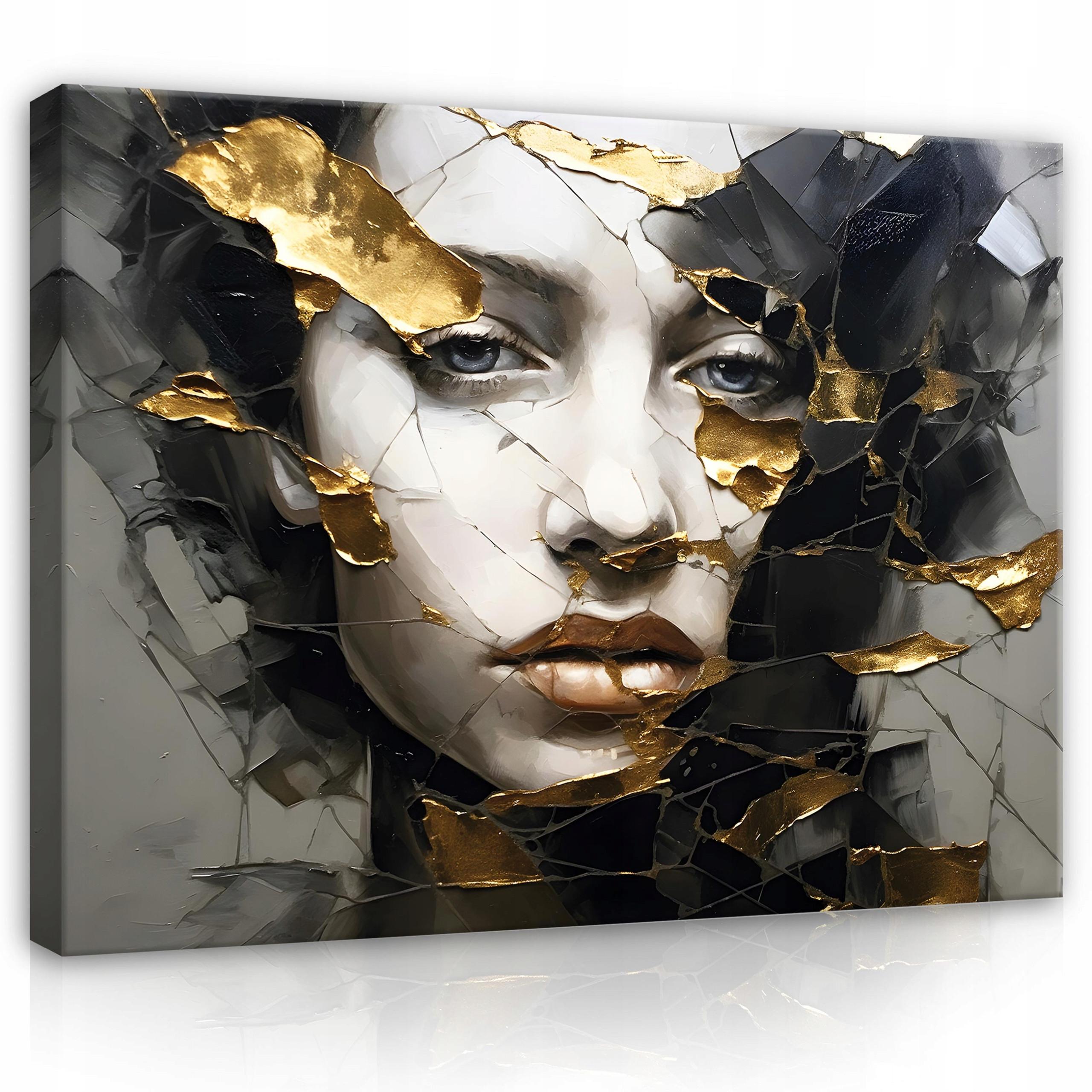 BILDER Abstrakt Frau 100x70 - Multicolor, Holzwerkstoff (100/70cm) - Wallarena