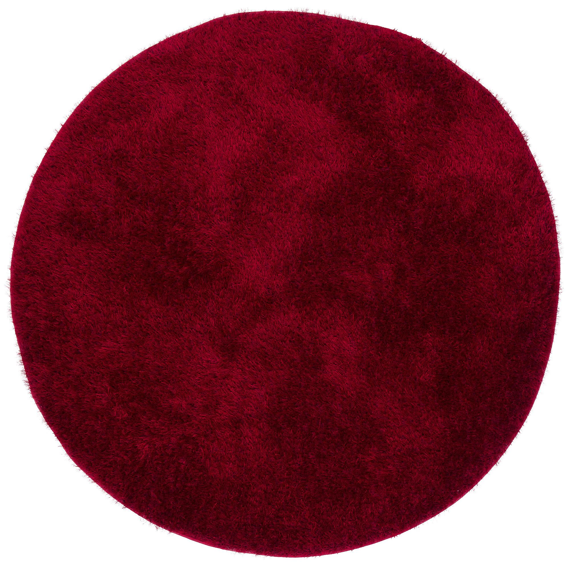 HOCHFLOR SHAGGY TEPPICH FEELING MIX RUND - Rot, Textil (133/133cm) - Snapstyle