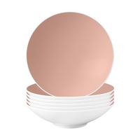 SUPPENTELLER Life Fashion Posh Rose ø 20 cm 6er Set - Rosa, Keramik (20cm) - Seltmann Weiden