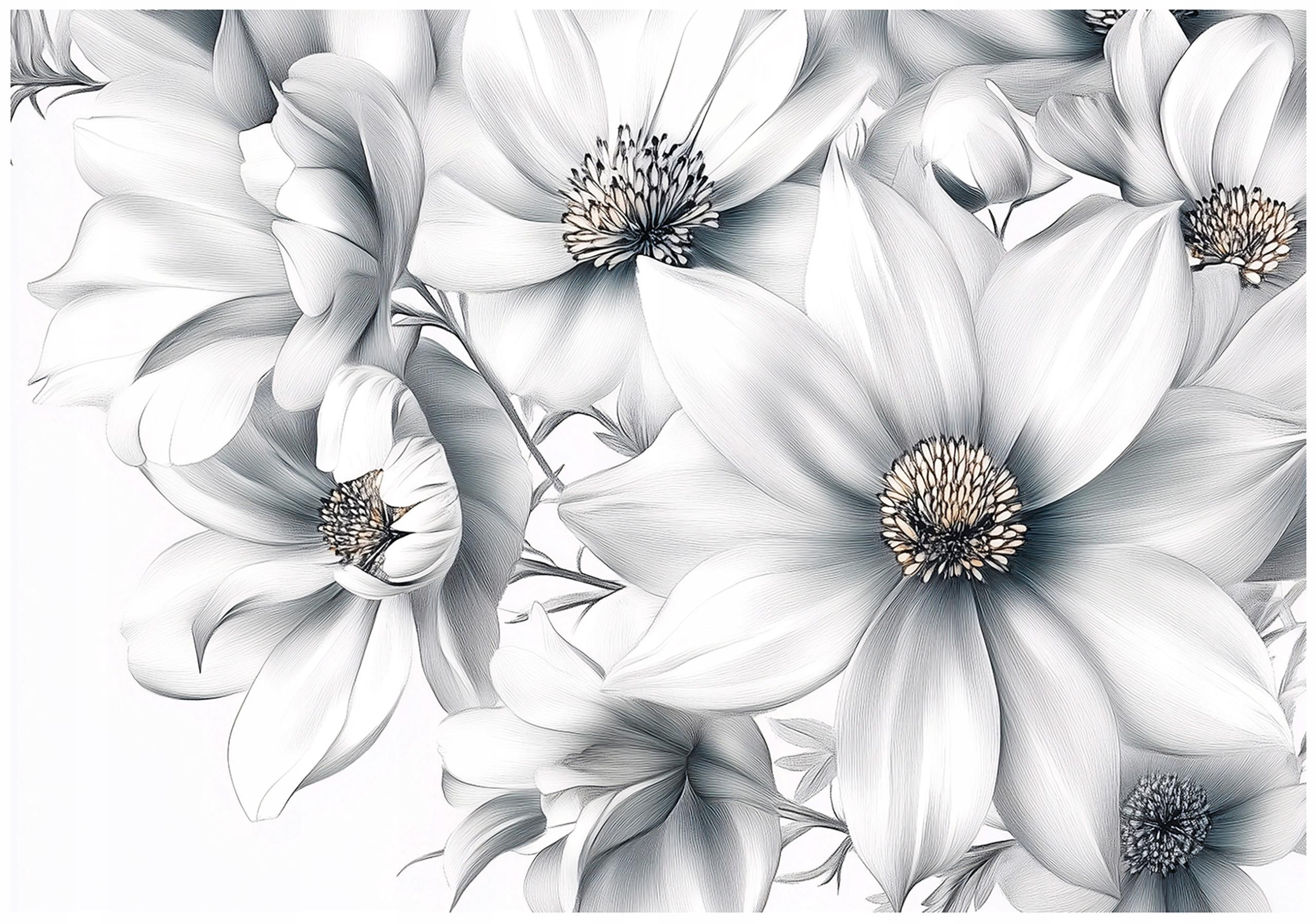 FOTOTAPETE Blumen 3D Effekt Vlies Tapete Wohnzimmer 200x140 - Multicolor, Papier (200/140cm) - Wallarena