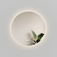 BADSPIEGEL Rund mit Beleuchtung Rahmenlos, 3 Lichtfarben, beschlagfrei, Ø 60 cm - Transparent, Glas (60/60/3.5cm) - EMKE