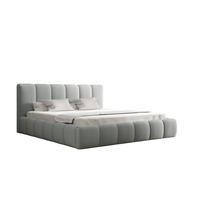 POLSTERBETT Giulia Magic Velvet - Hellgrau, Holzwerkstoff/Textil (200/200cm) - Fun Möbel