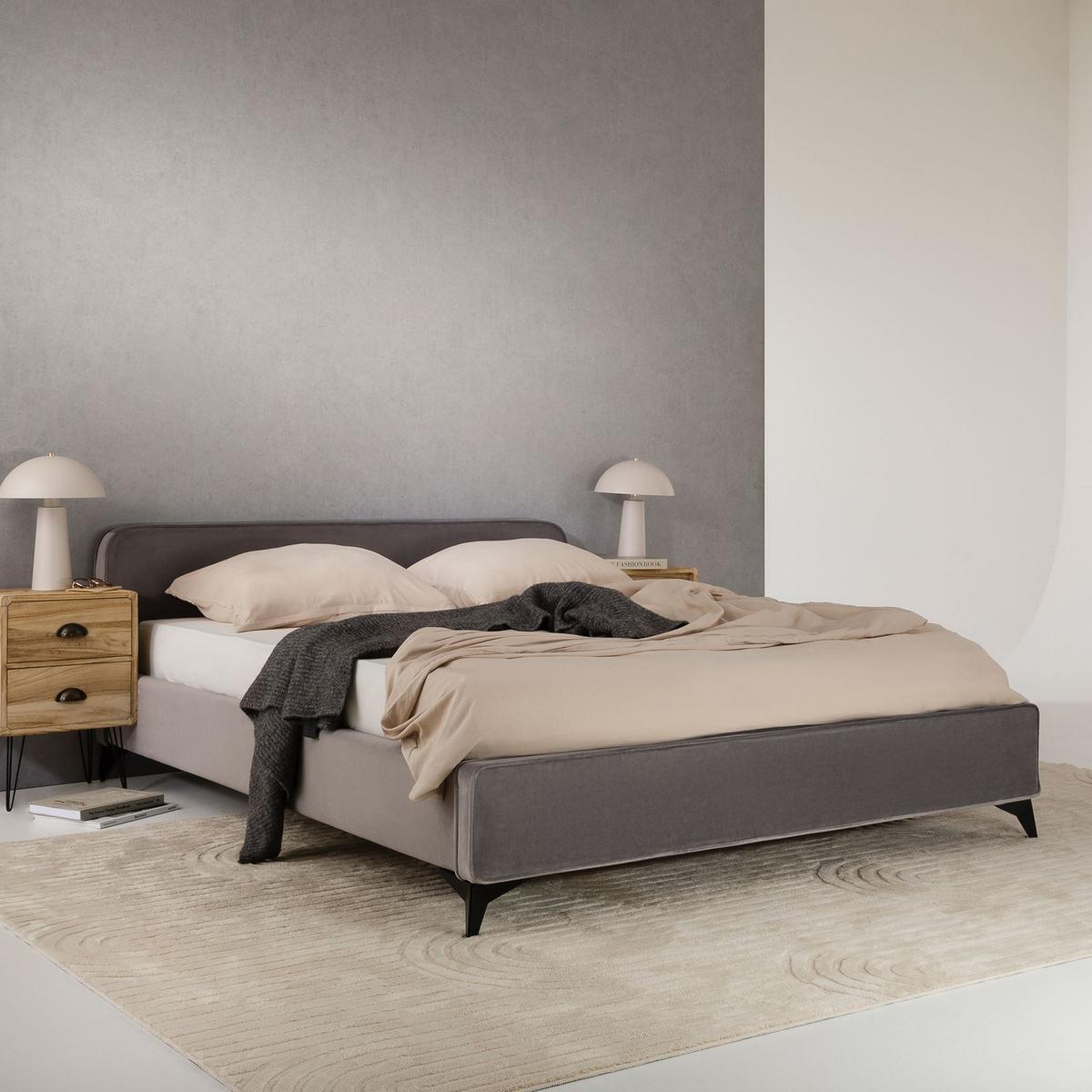 POLSTERBETT LAVORO 140X200 CM - Grau, Textil (140/200cm) - IDIMEX