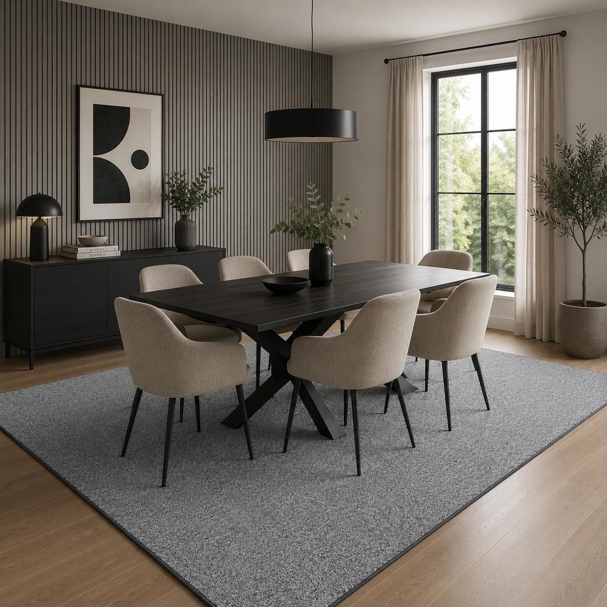 FEINSCHLINGEN VELOUR TEPPICH STRONG - Silberfarben, Textil (200/300cm) - Snapstyle