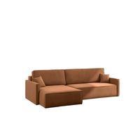 ECKSOFA Louis Salvador - Braun, Holzwerkstoff/Textil (250/142cm) - Fun Möbel