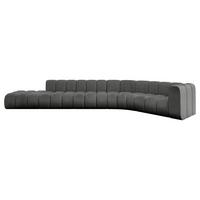ECKSOFA modulares Sofa Tilmo-L2 - 490x194x70 cm Dunkelgrau - Dunkelgrau, Holzwerkstoff/Textil (490/194cm) - ALTDECOR