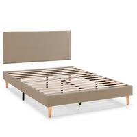 POLSTERBETT + kopfteil 160x200 cm Aura, Beige - Beige, Textil (200/160/90cm) - VS Venta-stock