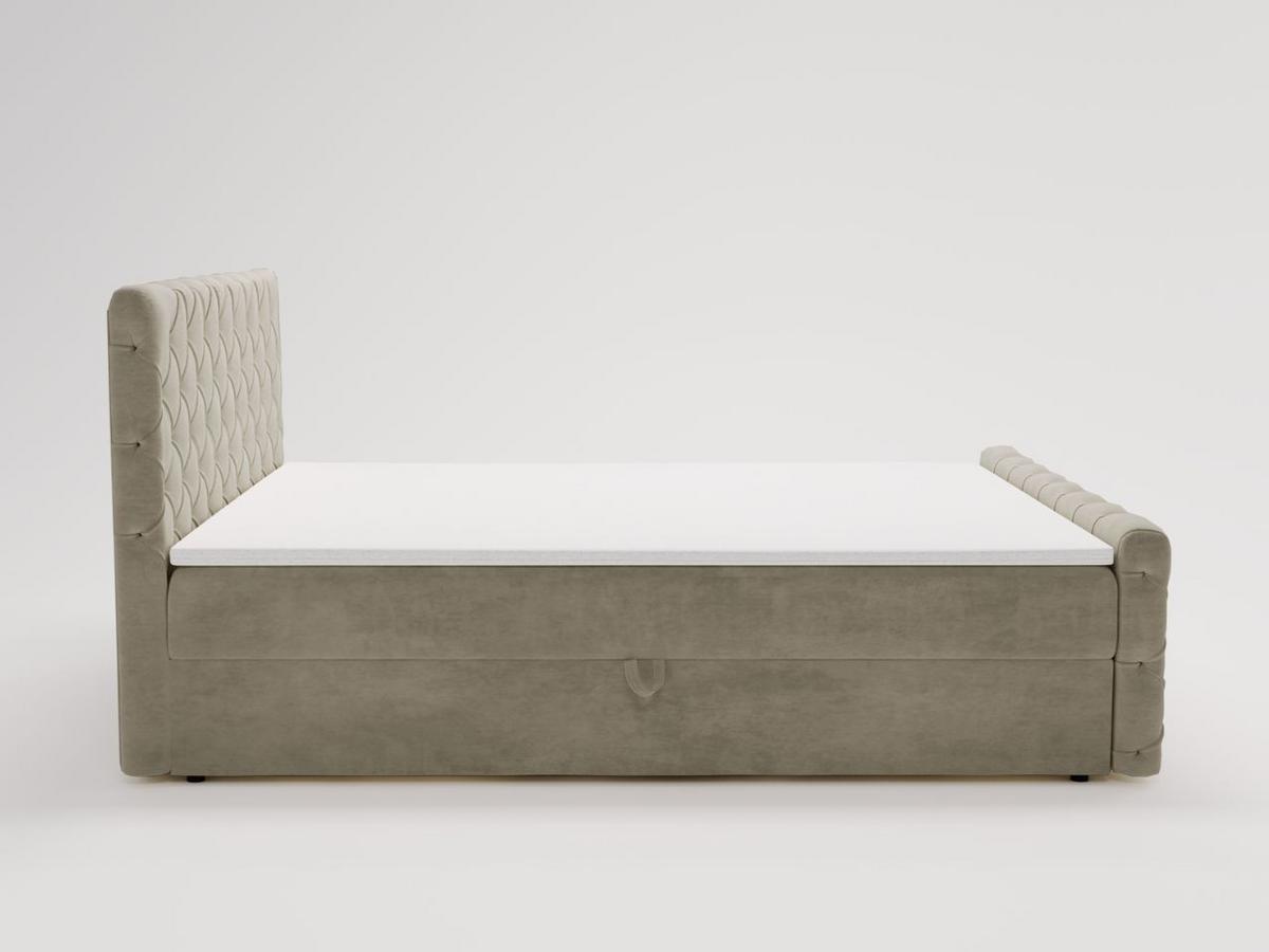 BOXBETT Lunaris 180x200 Hellbraun - Hellbraun, Holz/Textil (180/200cm) - Graingold