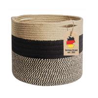 PFLANZKORB aus Baumwollseil 20 / 20 cm - Braun, Textil (20cm)
