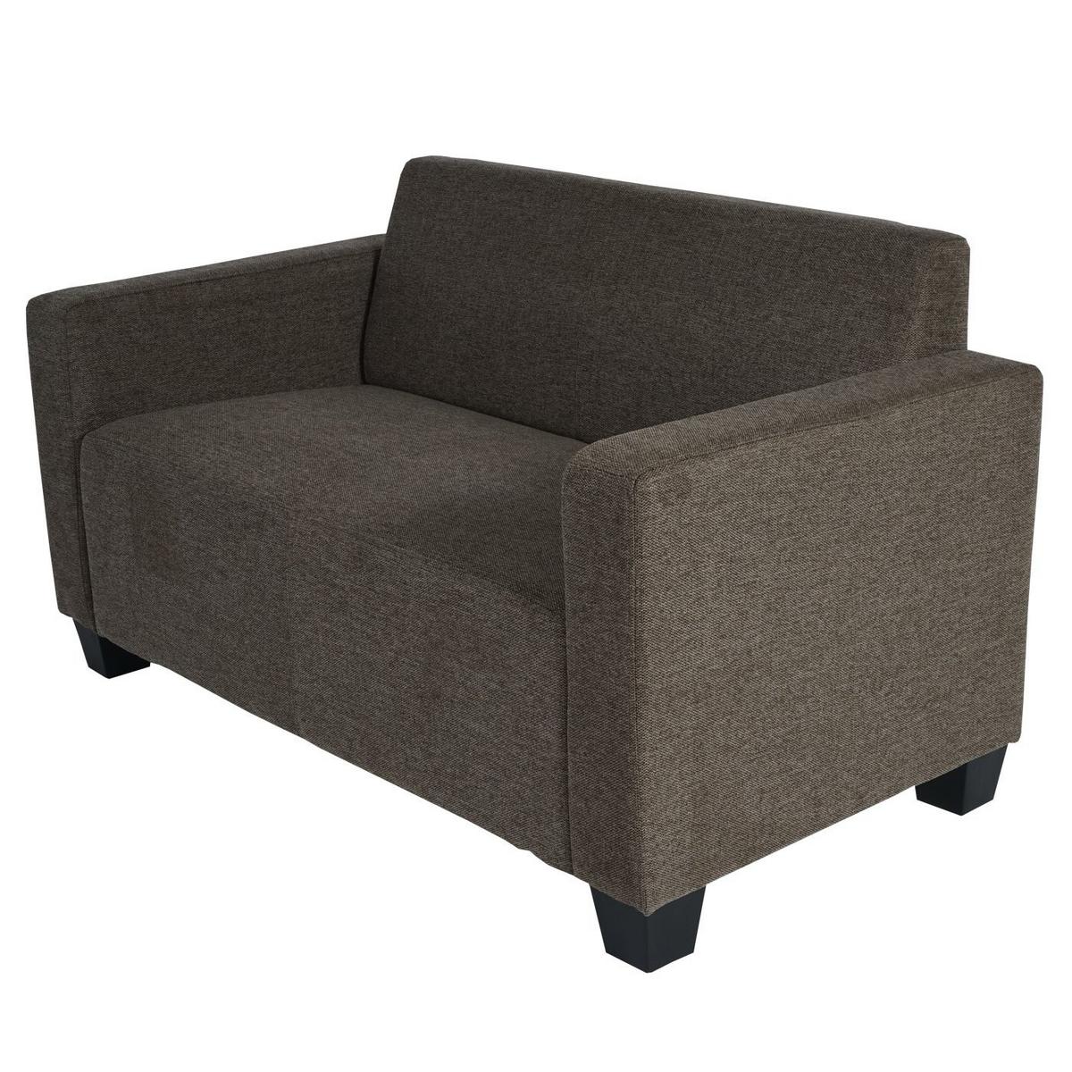 2-SITZER SOFA COUCH LOUNGESOFA Braun - Braun, Textil (136/76/72cm) - MCW