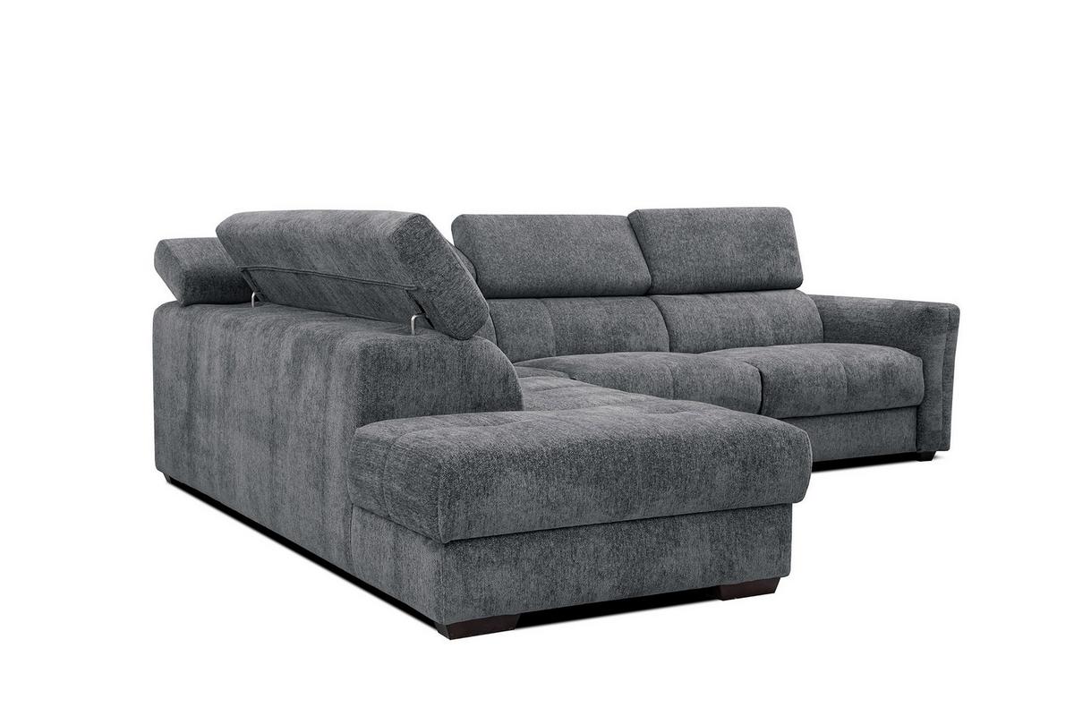 ECKSOFA CALVERA 5-Sitzer, graphitfarben - Graphitfarben, Holzwerkstoff/Textil (239/298cm) - Wozimo