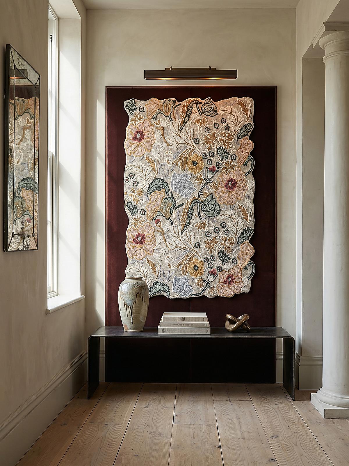 WOLLTEPPICH CHAR, floral, Hellrosa, 160 x 230 cm - Rosa, Textil (230/160cm) - KADIMA DESIGN