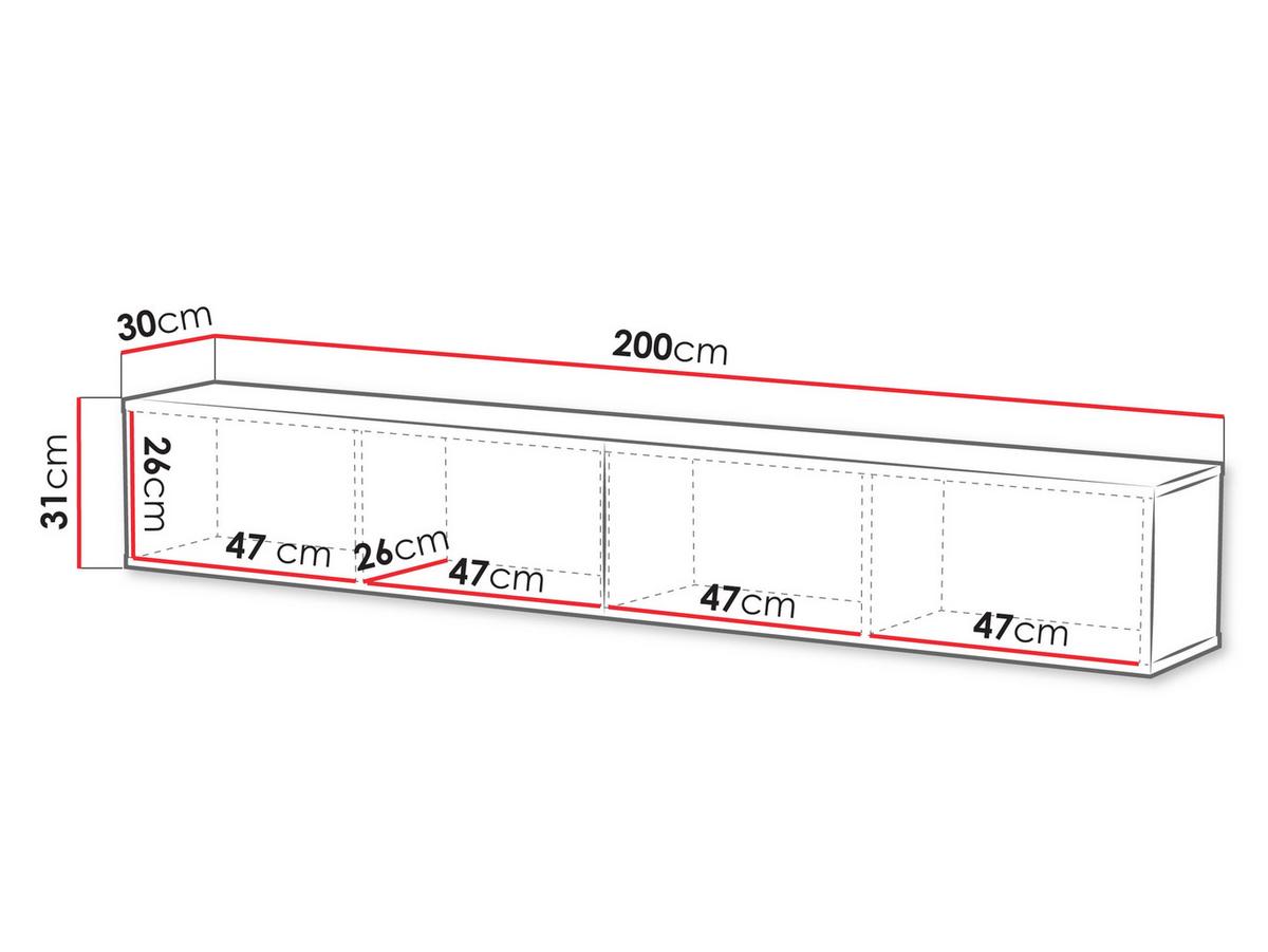 TV-LOWBOARD Capital 200 - Braun, Holzwerkstoff (200/31/30cm) - MIRJAN24