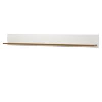 WANDBOARD weiß Pinie, Eiche hell Landhaus, Wandregal 160 cm - Eichefarben/Weiß, Holzwerkstoff (160/20/20cm) - Furn.Design