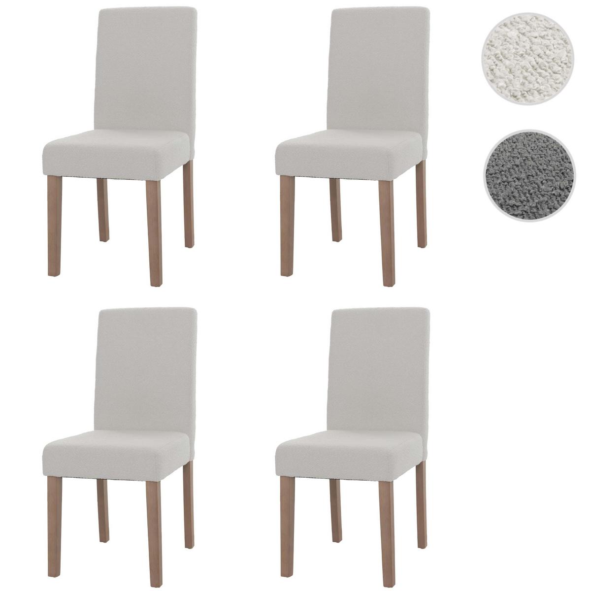 ESSZIMMERSTUHL Cremeweiß 4er-Set - Weiß, Textil (42/90/50cm) - MCW