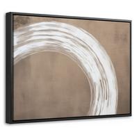 LEINWAND Bilder mit Rahmen - Farbe - Braun - Japandi - 40x30 - Kupferfarben, Textil (40/30cm) - MuchoWow