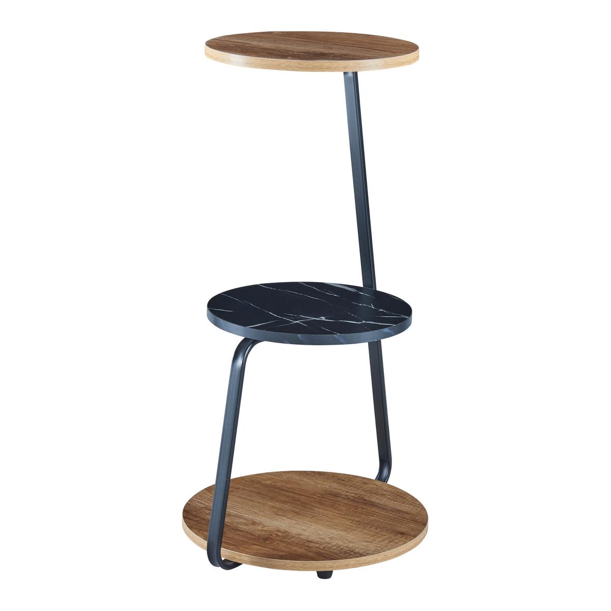 BEISTELLTISCH Sipoo - Walnussfarben, Holzwerkstoff (37/46/74cm) - [en.casa]