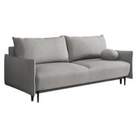 SCHLAFSOFA Dalia - Hellgrau/Schwarz, Holz/Textil (225/88/98cm) - MIRJAN24