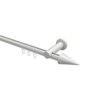 GARDINENSTANGE INNENLAUF Platon Savio 400 cm (geteilt in 2 x 200 cm), 1-läufig, 20 mm Ø Weiß - Weiß, Metall (400cm) - INTERDECO